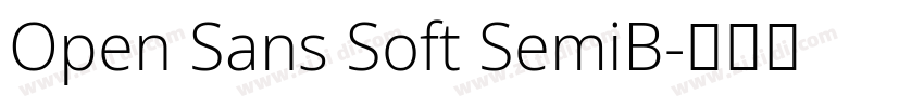 Open Sans Soft SemiB字体转换